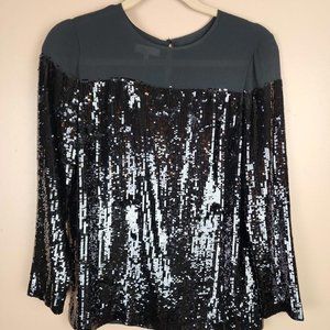 Lafayette 148 New York Annelise Spectrum Sequins blouse